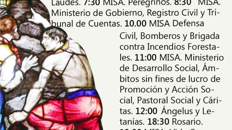 Programa octavo día del novenario