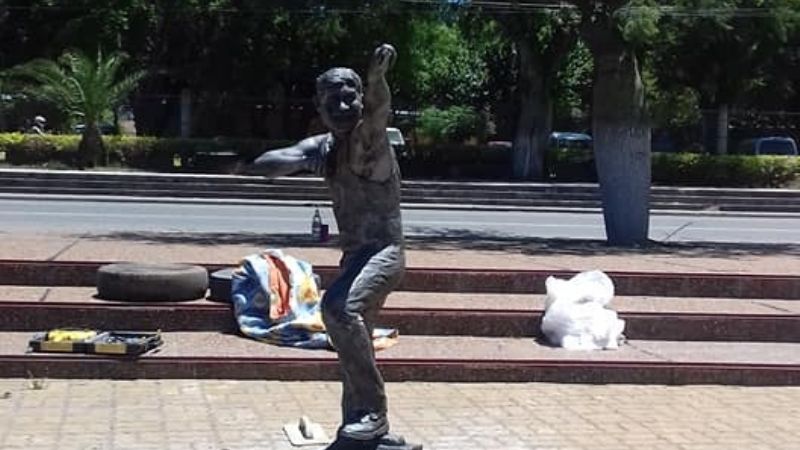 Walter Olmos en el Parque de los Niños