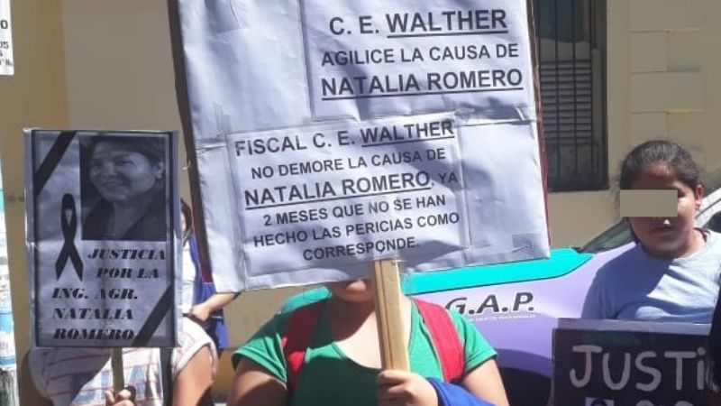 Caso Natalia Romero: Nueva marcha, aún sin acción del fiscal
