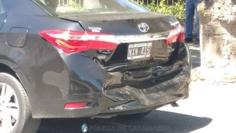 Cinco autos involucrados en un choque en cadena