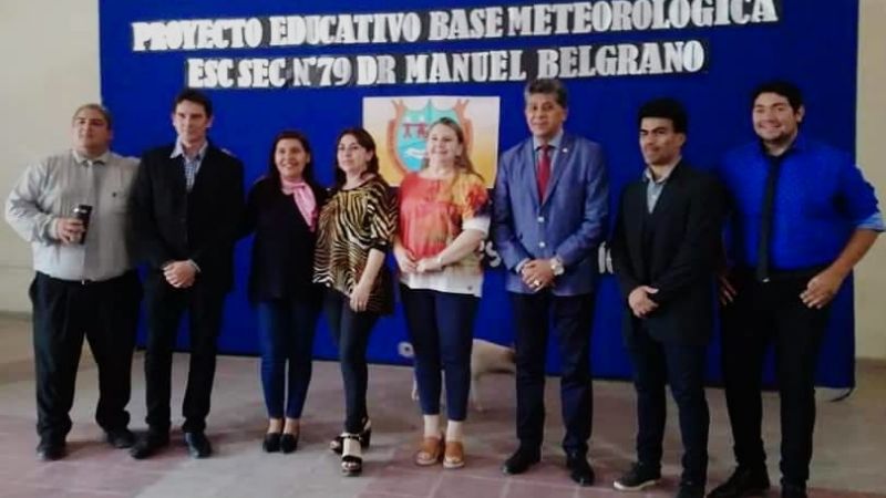 Escuela Secundaria N°79: inauguraron Estación Meteorológica