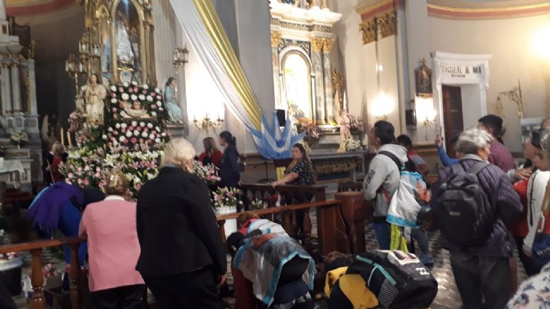 Caminaron 175 kilómetros para estar con la Madre Morenita