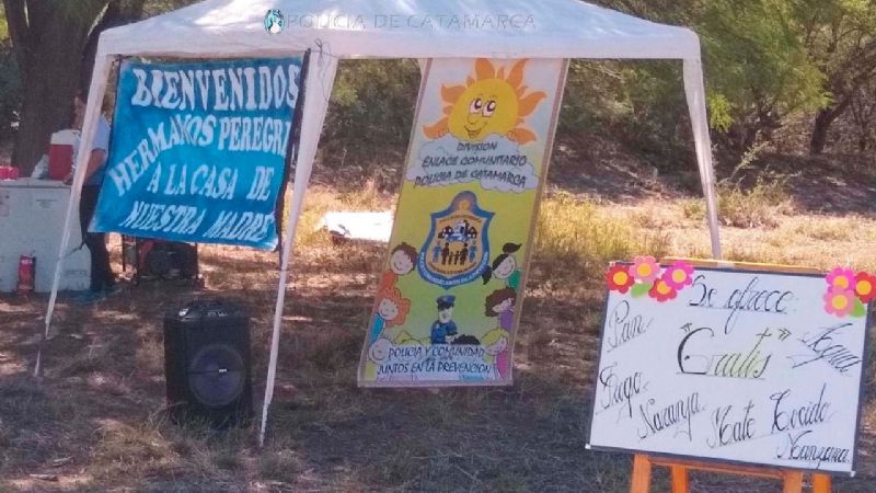 Policías continúan asistiendo a peregrinos de la Morena del Valle