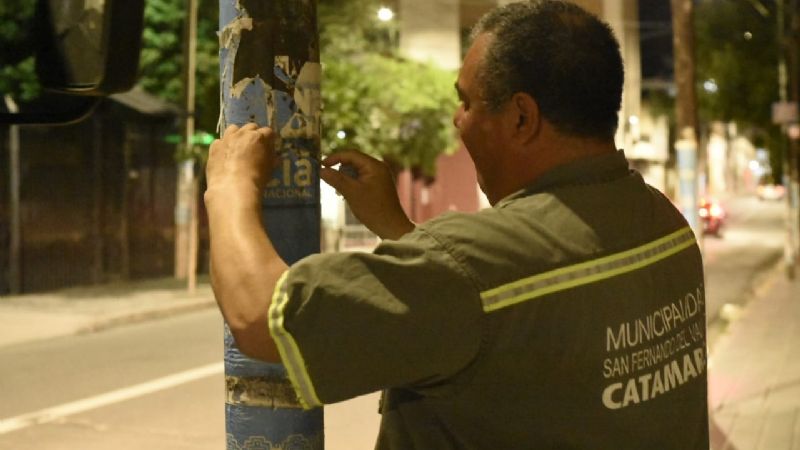 Operativo limpieza: eliminaron la propaganda política en la calle