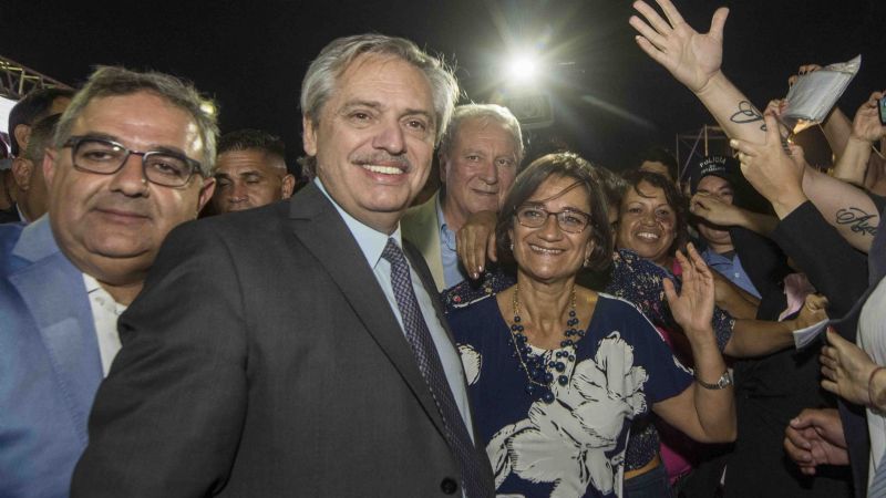 “No imaginé terminar mi gobierno con tanta gente y con Alberto”