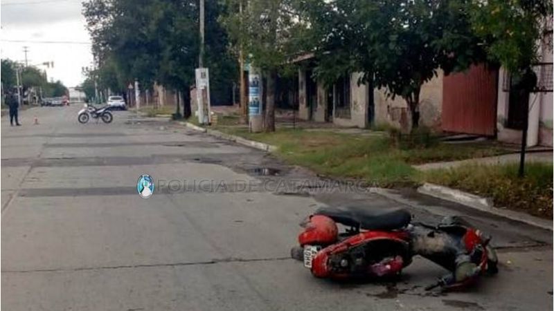 Motociclista herido tras caer de la moto