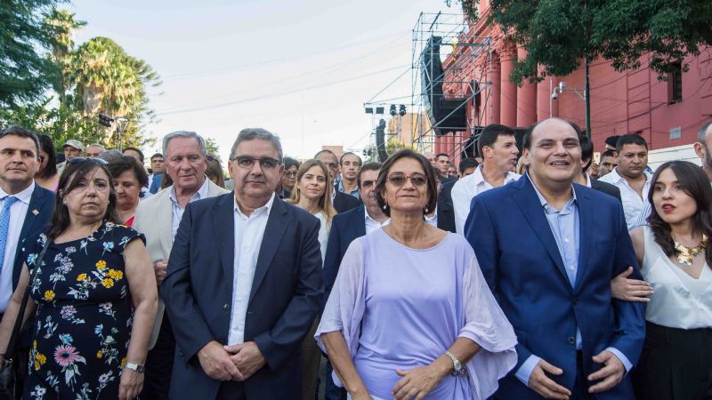 Lucía participó de la procesión de la Virgen del Valle