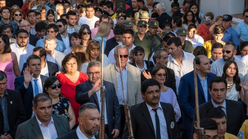 Lucía participó de la procesión de la Virgen del Valle