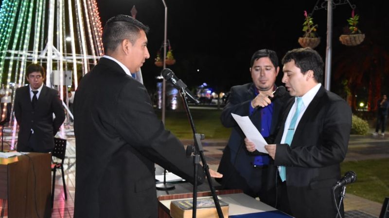 Nóblega asumió su histórico segundo mandato al frente del municipio