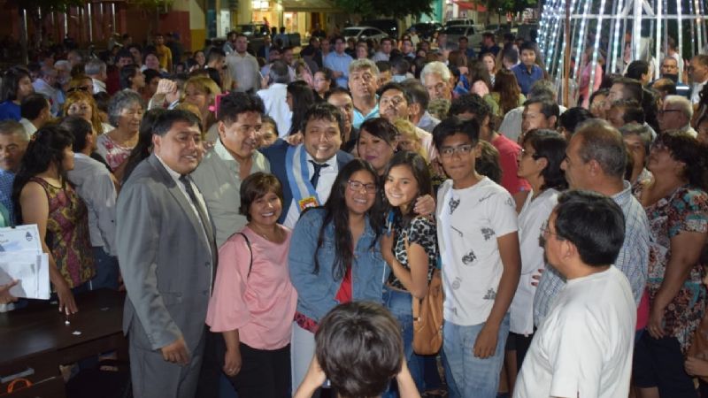 Nóblega asumió su histórico segundo mandato al frente del municipio