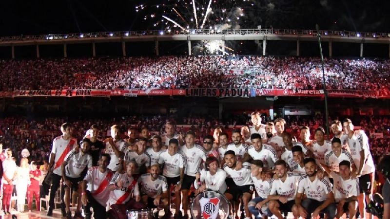 River festejó el 1er. aniversario de la final ante Boca en Madrid