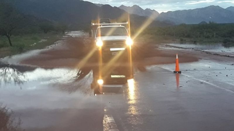 Ruta 60: Advierten por anegamiento entre Cerro Negro y Salado
