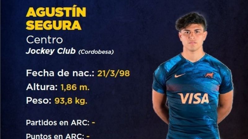Segura, titular en el debut de Argentina XV ante Brasil