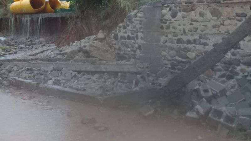 Cedió la tapia del obrador municipal de Valle Viejo