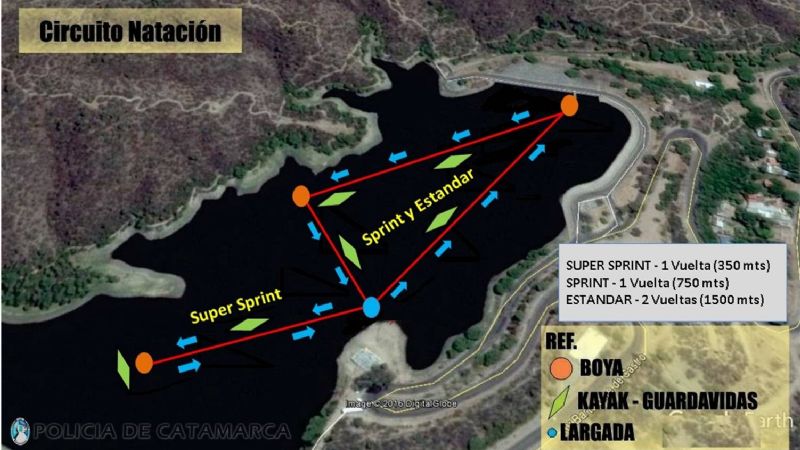 Dispositivo de seguridad por la “Copa Nacional de Triatlón 2019”