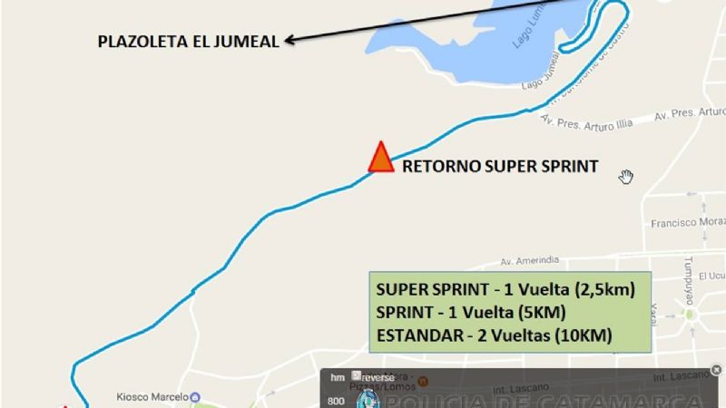 Dispositivo de seguridad por la “Copa Nacional de Triatlón 2019”