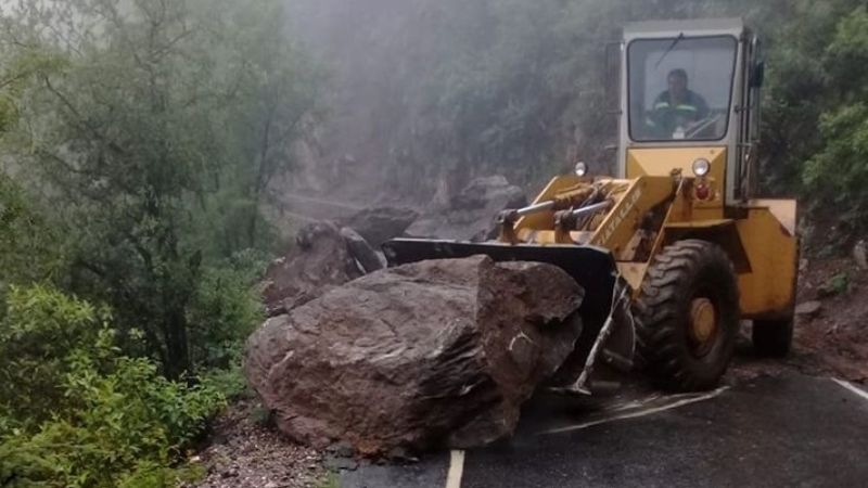 Se reestable el transito en la Cuesta Los Ángeles