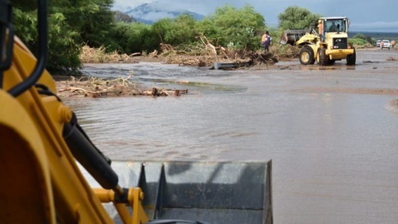 Autoridades relevan situación en el río San Jerónimo