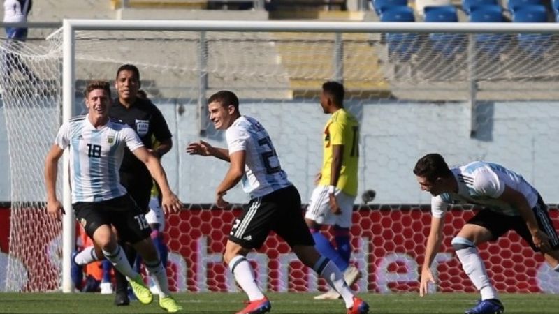 Sub20: Argentina venció 1-0 a Colombia y está en carrera