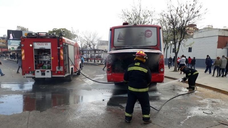 Se incendió un colectivo