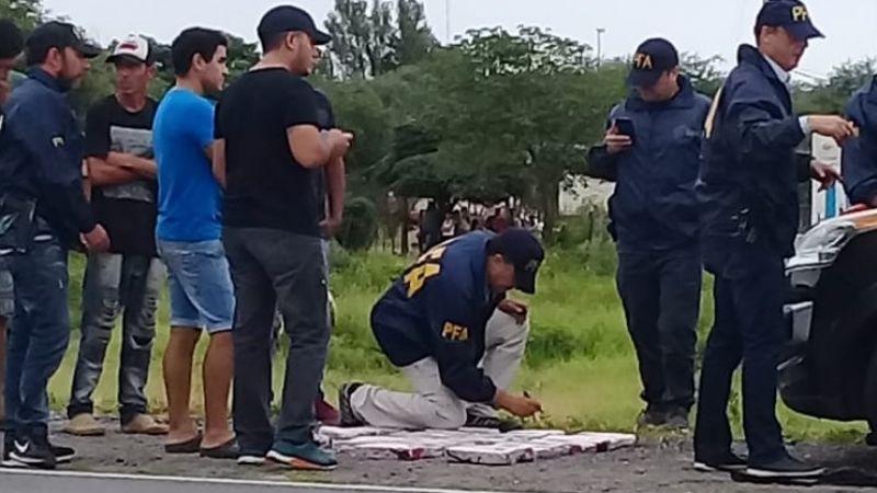 Operativo antidrogas en Ruta Nacional N°157: incautan 40 kilos de marihuana