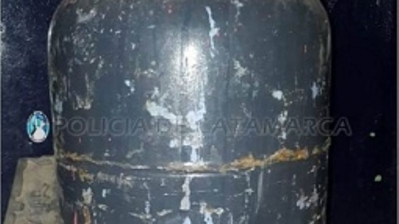 Encuentran una garrafa abandonada