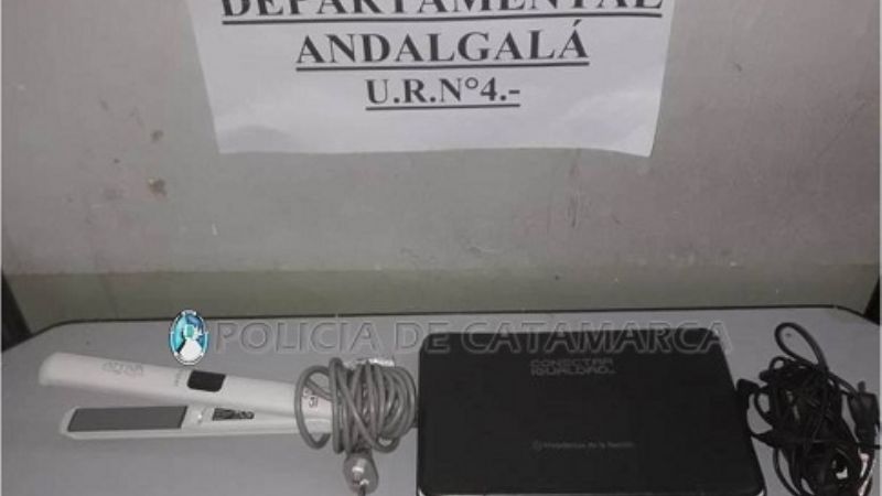 Tras investigación, recuperan elementos robados en Andalgalá