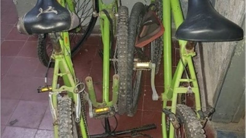 Aprehenden a un joven y secuestran tres bicicletas