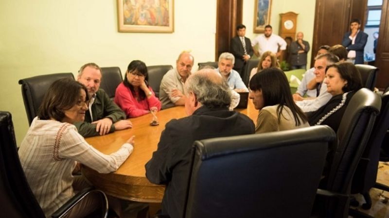 Referentes de Unidad Ciudadana en Casa de Gobierno