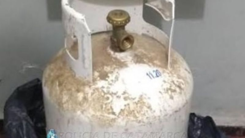 Detenido con una garrafa