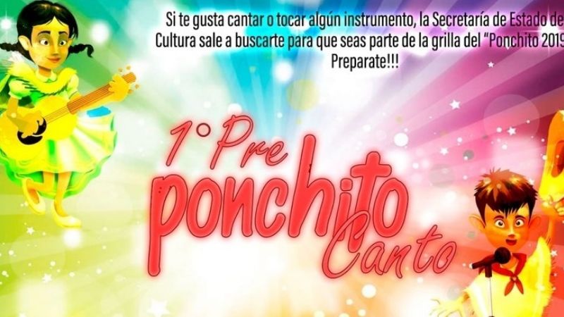 1° Pre Ponchito Canto: este sábado en el Barrio Santa Marta