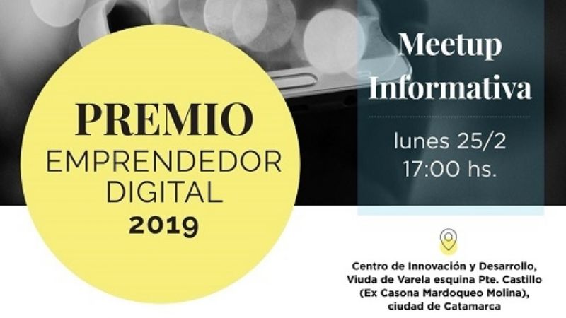 Asesorarán a quienes participen del Premio al Emprendedor Digital 2019