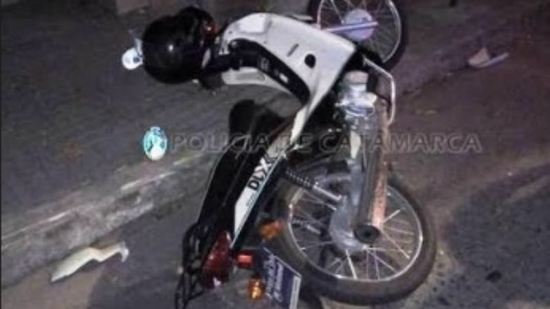 Motociclista chocó contra un árbol