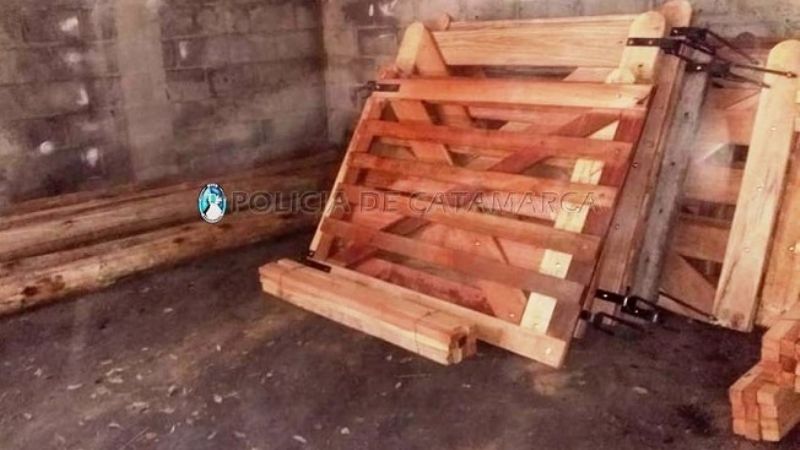 Secuestran material forestal en el Puesto Caminero El Portezuelo