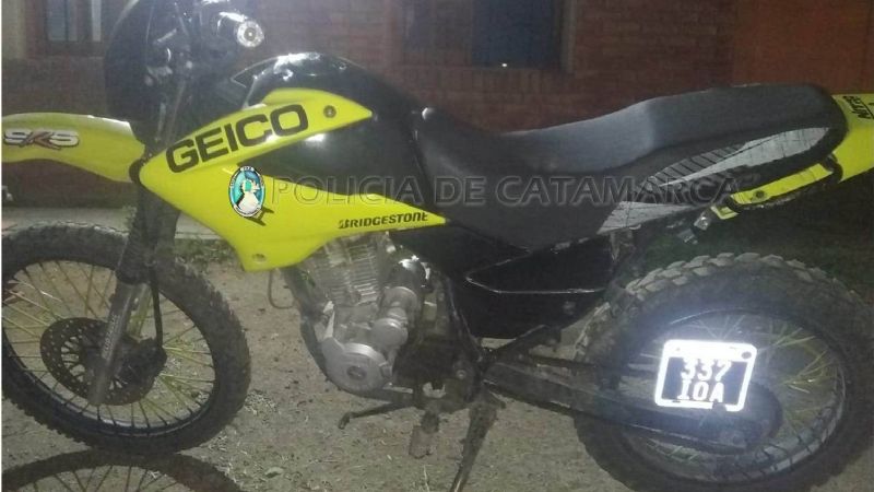 Secuestran una moto abandonada