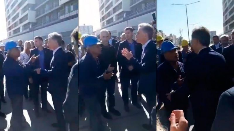 El incómodo momento que vivió Macri ante el reclamo de un trabajador