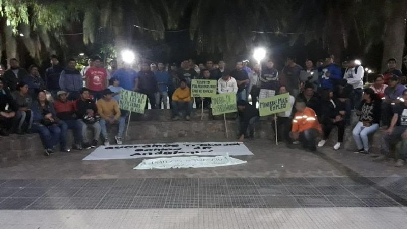 Mineros desocupados se movilizaron en Belén