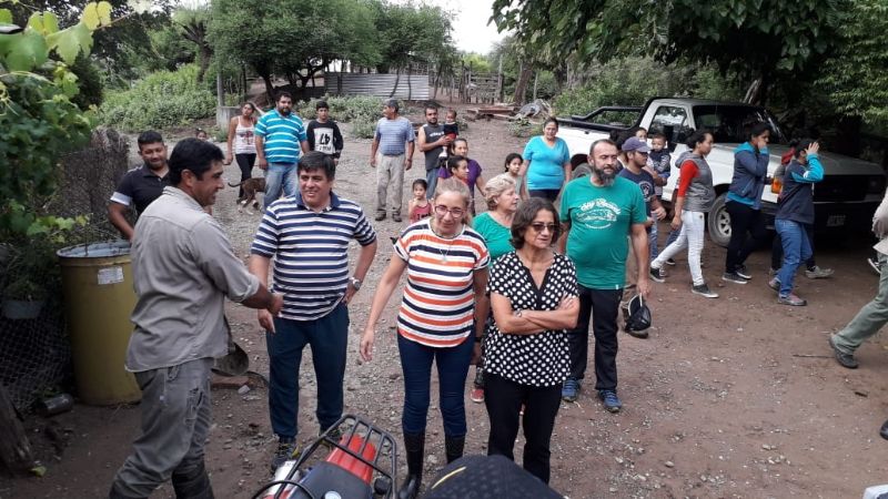 Lucía recorrió el camino a Trampasacha