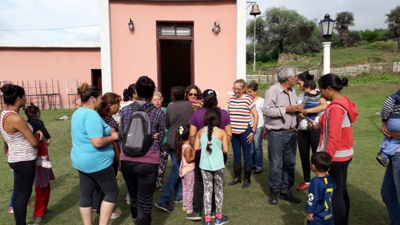 Lucía recorrió el camino a Trampasacha