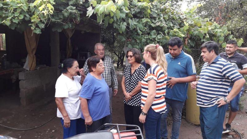 Lucía recorrió el camino a Trampasacha