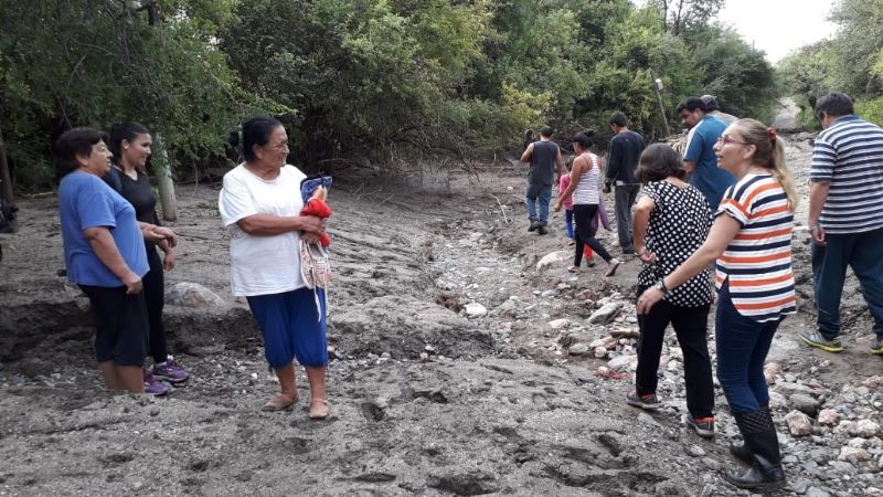 Lucía recorrió el camino a Trampasacha