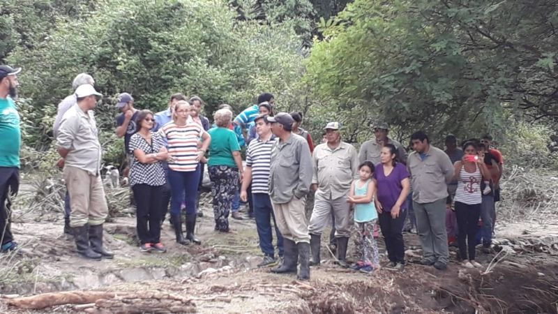 Lucía recorrió el camino a Trampasacha
