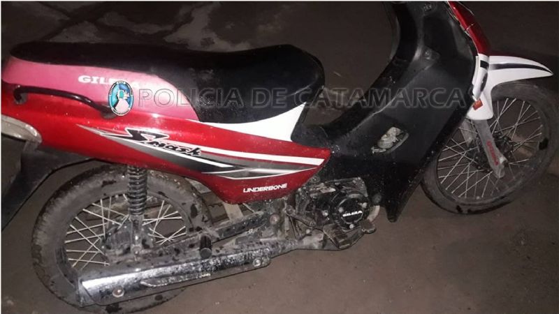 Recuperan una moto robada en Santa María