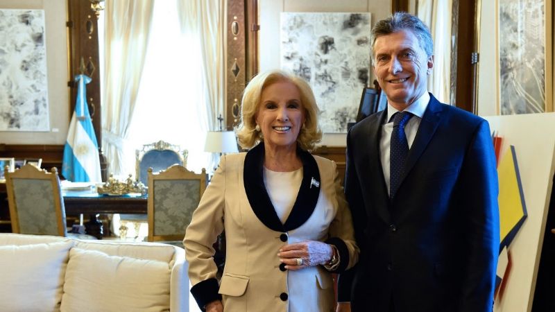 Mirtha Legrandi: "Voy a votar a Macri con tal que no vuelva el kirchnerismo"