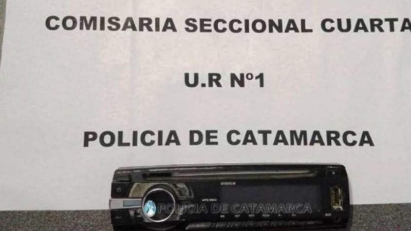 Robó un estéreo y cayó preso