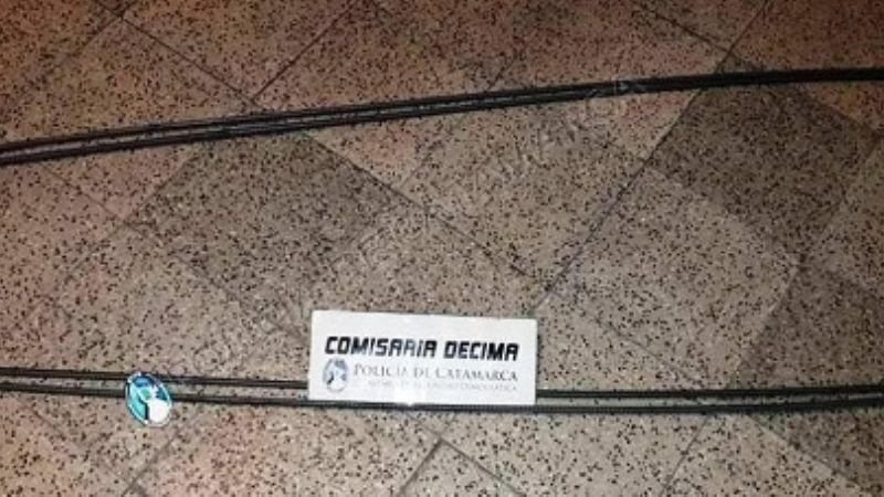 Lo atraparon con elementos robados