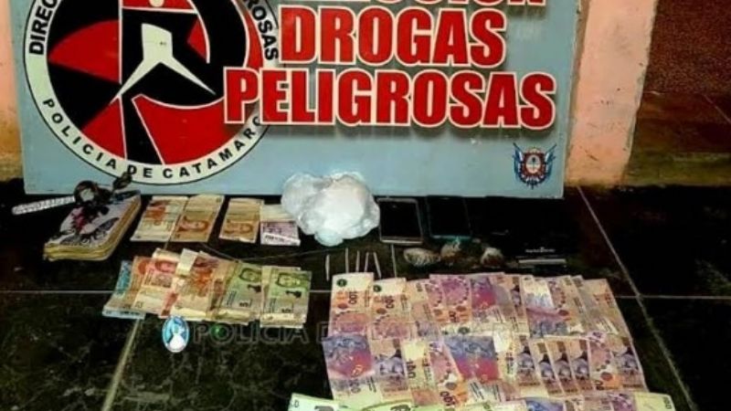 En exitoso operativo en Recreo, desbaratan dos kioskos de venta de drogas