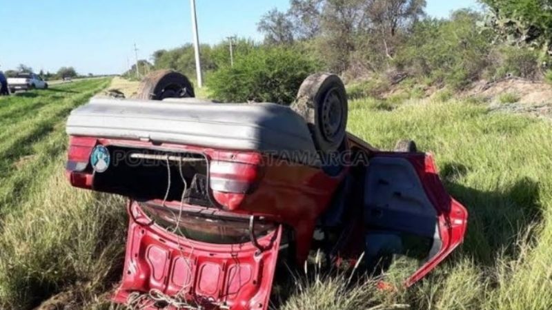 Otro vuelco en las rutas catamarqueñas