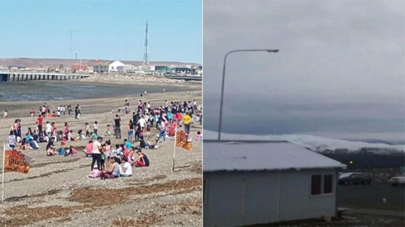 Ola de calor en Ushuaia y nieve en Jujuy