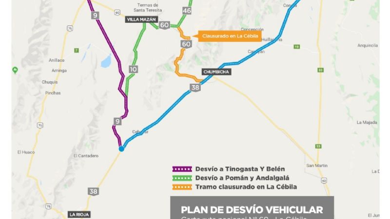 Clausurada La Cébila, así es la conexión hacia el Oeste